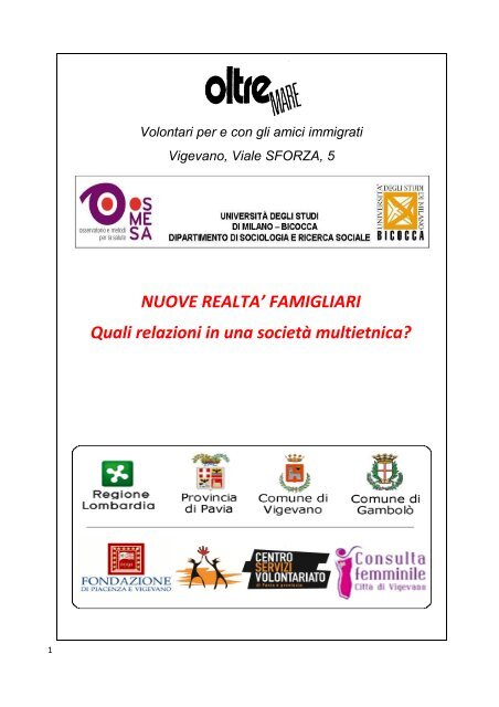 NUOVE REALTA - Associazione Oltremare - Altervista