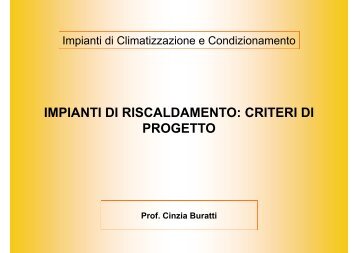 impianti di riscaldamento - CIRIAF