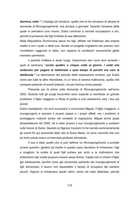 Studio sui ricongiungimenti familiari - Comune di La Spezia