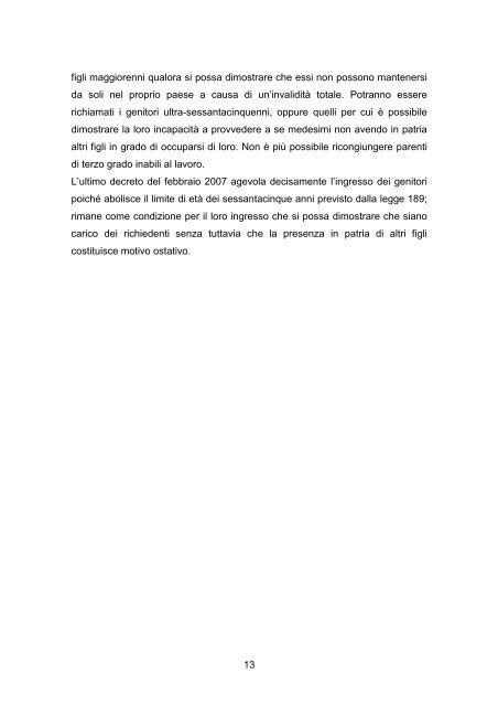 Studio sui ricongiungimenti familiari - Comune di La Spezia
