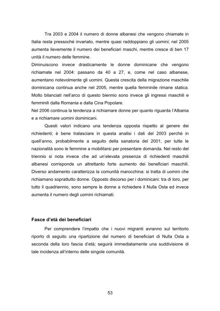 Studio sui ricongiungimenti familiari - Comune di La Spezia