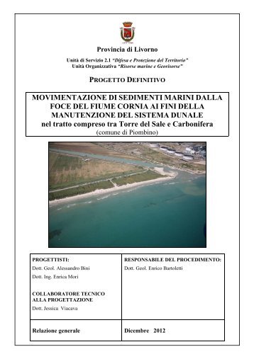 Relazione Tecnica - Provincia di Livorno