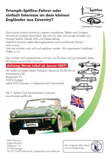 Flyer - 1. Spitfire Club Deutschlands