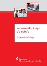 Internet-Banking - Sparkasse Memmingen-Lindau-Mindelheim