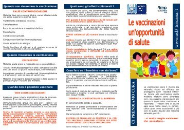 Brochure Informativa - Azienda USL 3 Pistoia