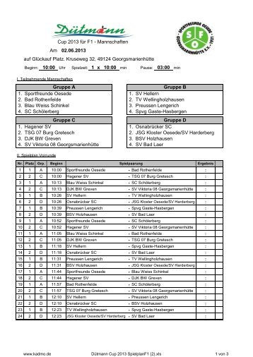 Dütmann Cup 2013 SpielplanF1.pdf - Sportfreunde Oesede