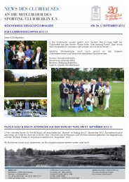 WOCHENMAIL DES GOLFCLUBHAUSES KW 36 // SEPTEMBER ...