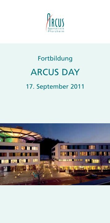 ARCUS DAY - Arcus Sportklinik