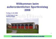 Gesamtpräsentation des Sportkreistages 2008 - Sportkreis Ostalb