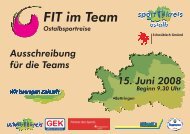 FIT im Team ...mehr Infos und Ausschreibung - Sportkreis Ostalb