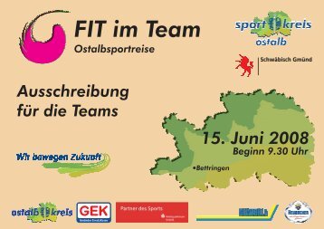 FIT im Team ...mehr Infos und Ausschreibung - Sportkreis Ostalb