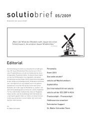solutiobrief 05 / 2009