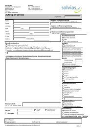 Solvias Order Form for Elemental Analysis and Microanalysis