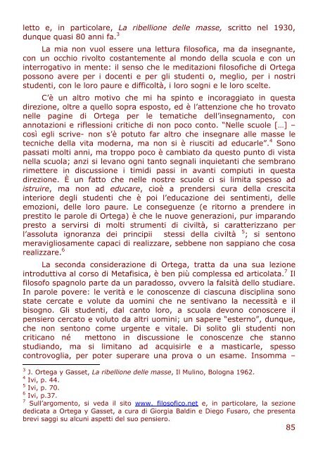 Numero 18 - giugno 2007 - Società Filosofica Italiana