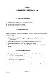 Download Satzung im PDF-Format - Gewerbering Erkelenz eV