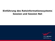Einführung des Ratsinformationssystems Session und ... - Somacos