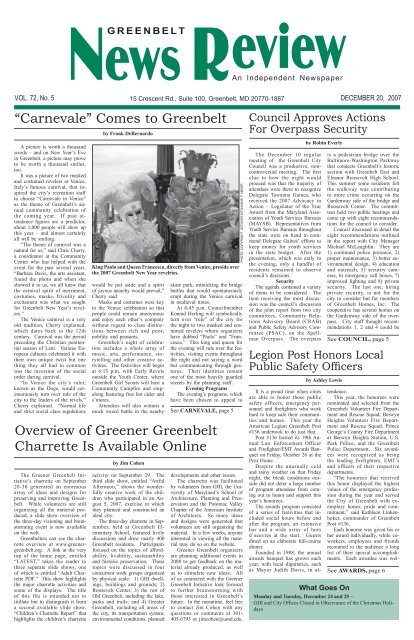 December 20 - Greenbelt News Review