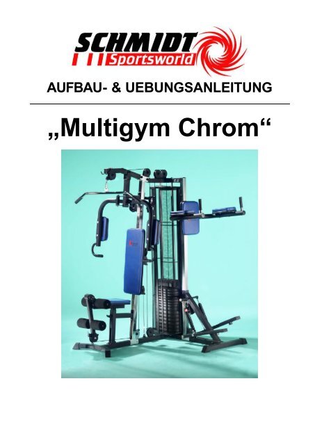 Montageanleitung und Übungen Multigym Chrom - Sport-Tiedje