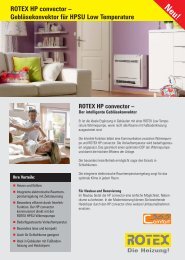 ROTEX HP convector - Sonnenhandwerker GmbH