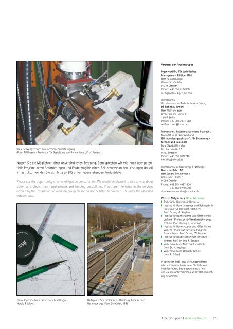 Branchenkatalog Bahn! Trade Directory Railway! 2012