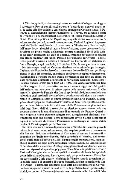 I Papi a Viterbo da Zaccaria a Pio IX - Biblioteca consorziale di Viterbo