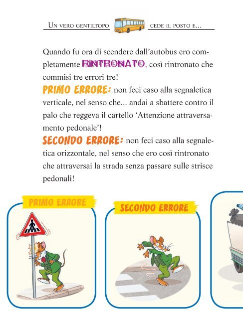 a piedi o in bicicletta la città è perfetta! - Geronimo Stilton