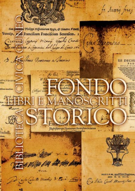 fondo storico - Comune di Cuneo