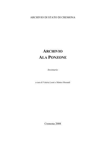 ARCHIVIO ALA PONZONE