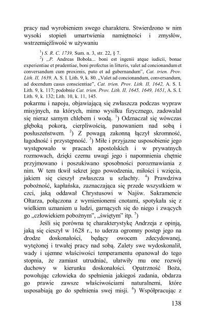 Błogosławiony ANDRZEJ BOBOLA Towarzystwa Jezusowego. Życie