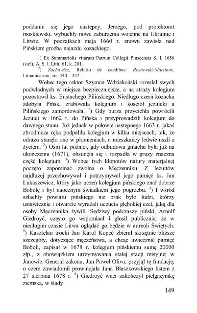 Błogosławiony ANDRZEJ BOBOLA Towarzystwa Jezusowego. Życie