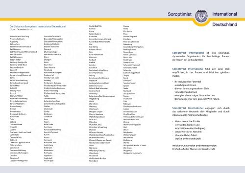 Flyer SI Deutschland: Stand 12-12 - Soroptimist International ...