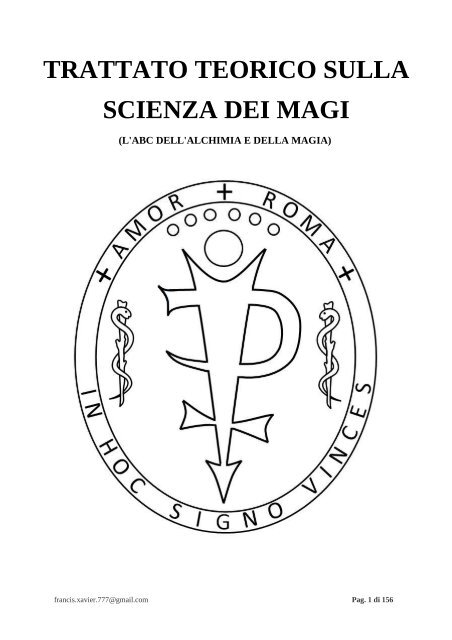 Trattato teorico sulla Scienza dei Magi - Tarologia