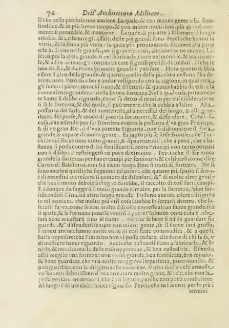 L'architettura militare di Gabriello Busca, milanese ... - mura di tutti