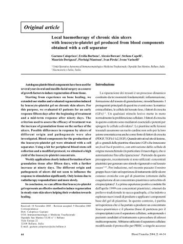 Original article - Bloodtransfusion