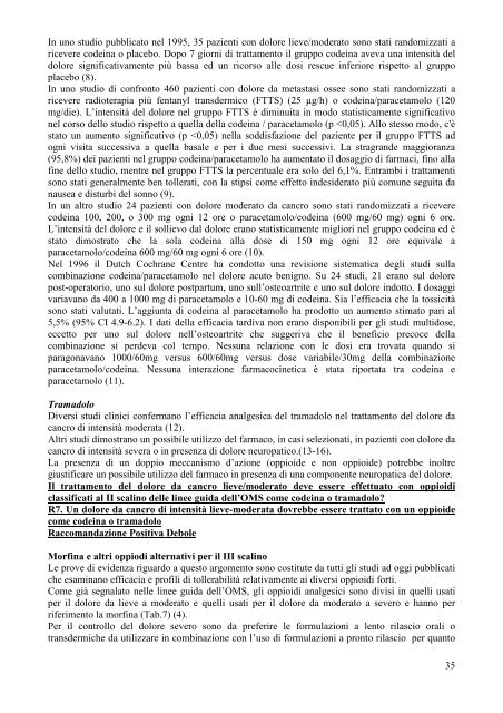 linea guida aiom - terapia del dolore in oncologia - Azienda USL di ...