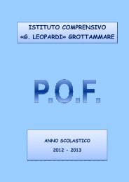 Scarica il POF 2012/2013 - Istituto Comprensivo G.Leopardi ...