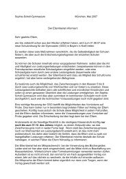 Elternbeiratsbrief 2007 - Städtisches Sophie-Scholl-Gymnasium