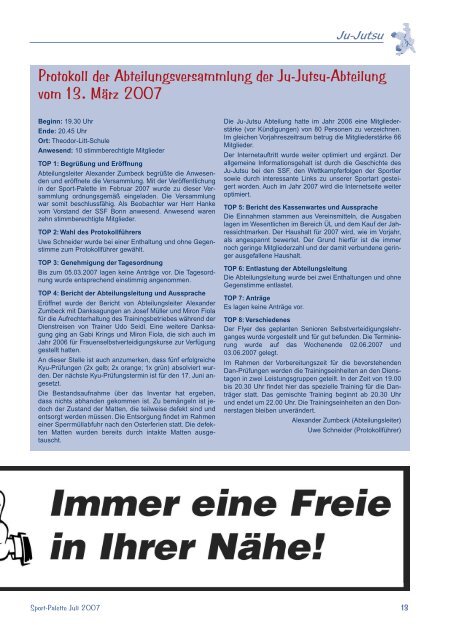 403Jul07.pdf - SSF Bonn 1905 e.V.