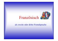 Französisch als 2. oder 3. Fremdsprache