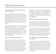 SEPA Sonderinformation - Bank für Sozialwirtschaft