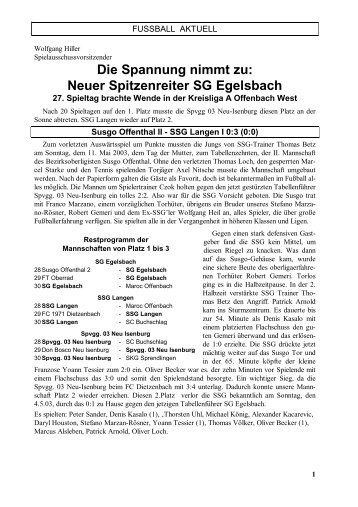 Ausgabe 18.04.2003 - SSG Langen