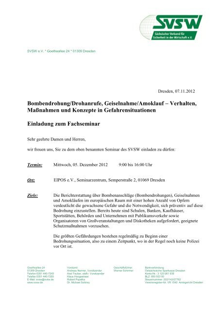 Bombendrohung/Drohanrufe, Geiselnahme/Amoklauf – Verhalten ...