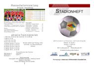 STADIONHEFT - SSV Fortschritt Lichtenstein