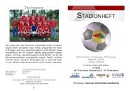 STADIONHEFT - SSV Fortschritt Lichtenstein