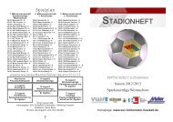 STADIONHEFT - SSV Fortschritt Lichtenstein