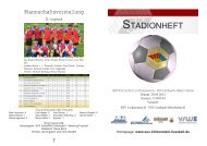 STADIONHEFT - SSV Fortschritt Lichtenstein