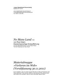 No Mans Land 12+ Materialmappe - Staatstheater Braunschweig