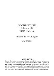 Sbobinature Biochimica I - Lezioni del Prof. Raugei, A/A ... - MedWiki