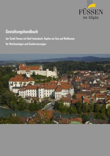 Gestaltungshandbuch der Stadt Füssen