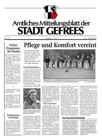 Mitteilungsblatt August 2012 - Gefrees